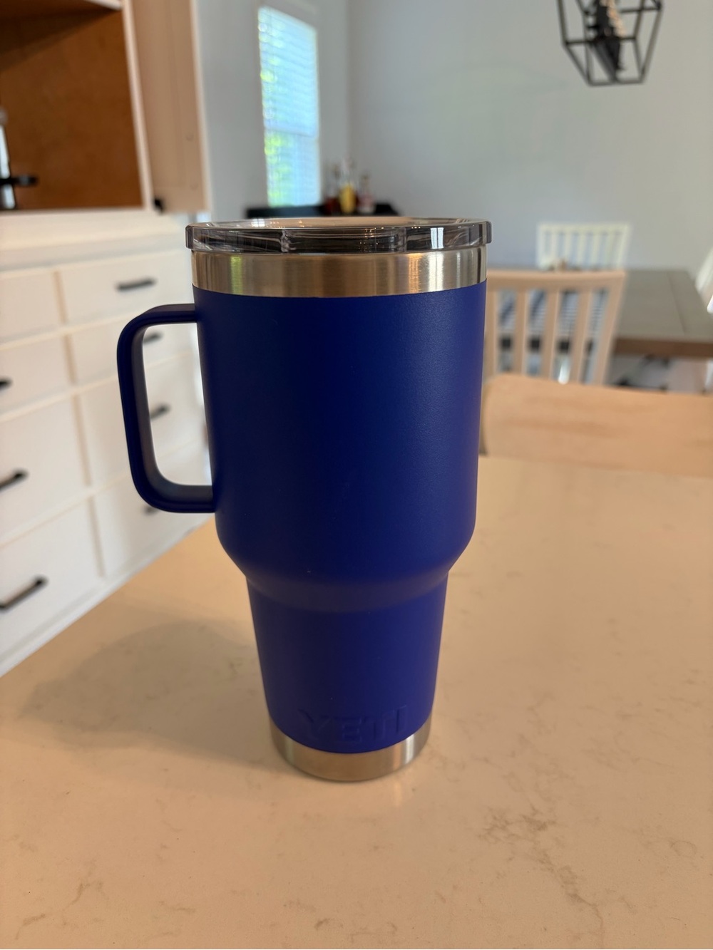 Yeti 30 oz Blue Stainless Steel Travel Mug with Handle